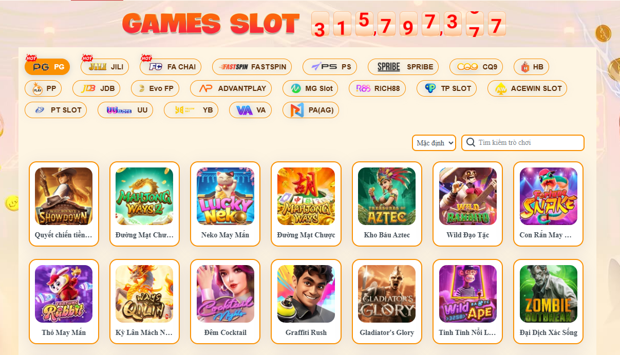 Các nhà cung cấp kết hợp với nhà cái AU88